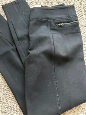 Romeo & Juliet Couture Black Athletic Joggers with Zip Pocket